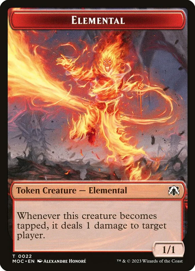 Elemental (March of the Machine Commander Tokens) - Magic: The Gathering in TCG Land