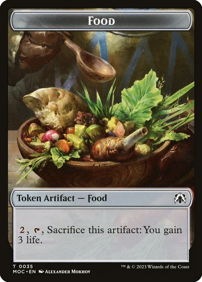 Food (March of the Machine Commander Tokens) - Magic: The Gathering in TCG Land