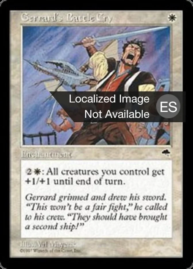 Grito de batalla de Gerrard (Tempest) - Magic: The Gathering in TCG Land