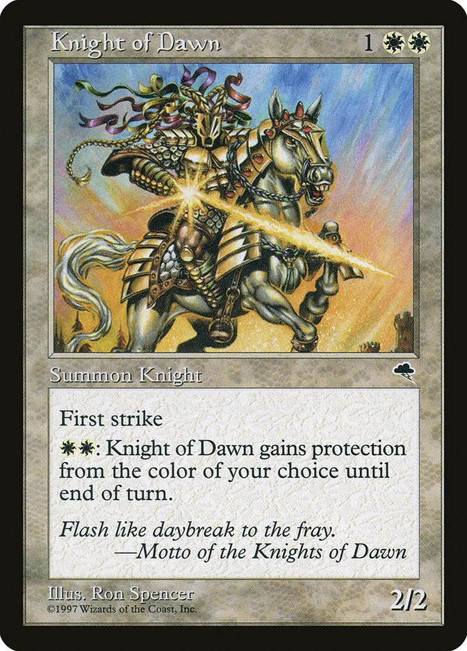 Knight of Dawn (Tempest) - Magic: The Gathering in TCG Land
