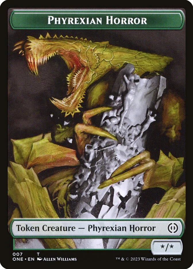 Phyrexian Horror (Phyrexia: All Will Be One Tokens) - Magic: The Gathering in TCG Land