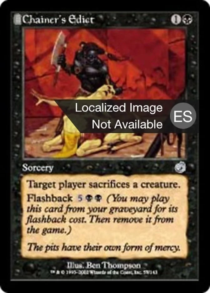 Edicto de Cadenero (Torment) - Magic: The Gathering in TCG Land