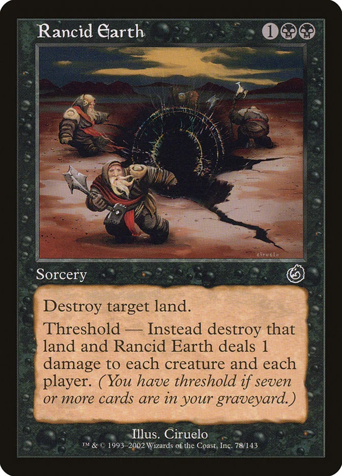 Rancid Earth (Torment) - Magic: The Gathering in TCG Land