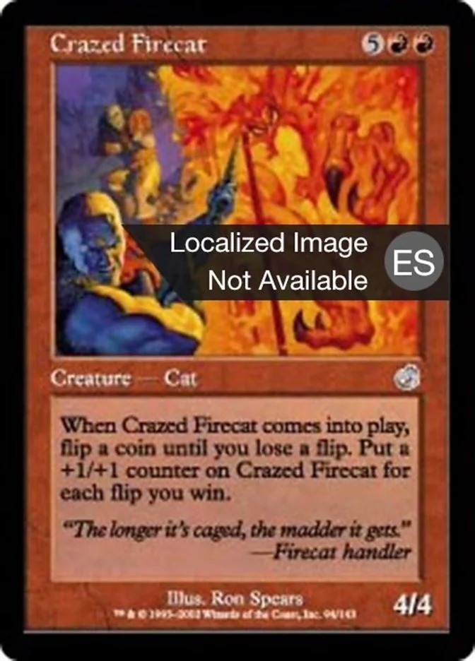 Gato de fuego enloquecido (Torment) - Magic: The Gathering in TCG Land