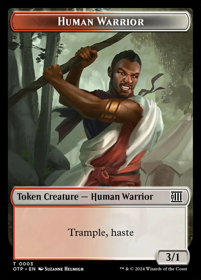 Human Warrior (Breaking News Tokens) - Magic: The Gathering in TCG Land México