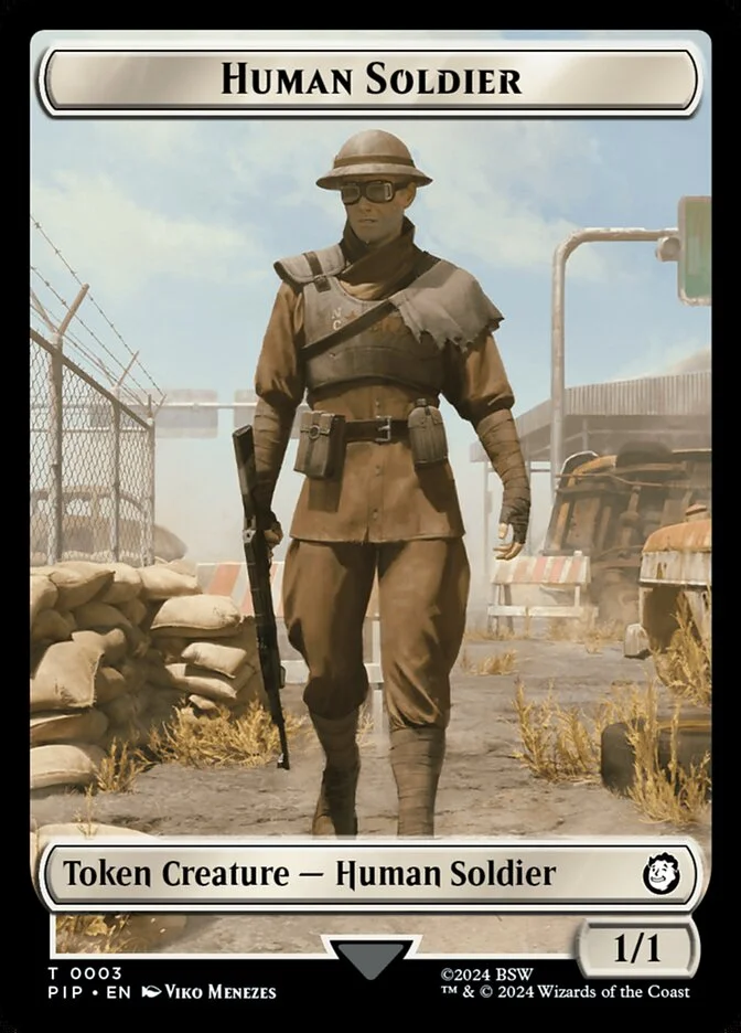 Human Soldier (Fallout Tokens) - Magic: The Gathering in TCG Land México