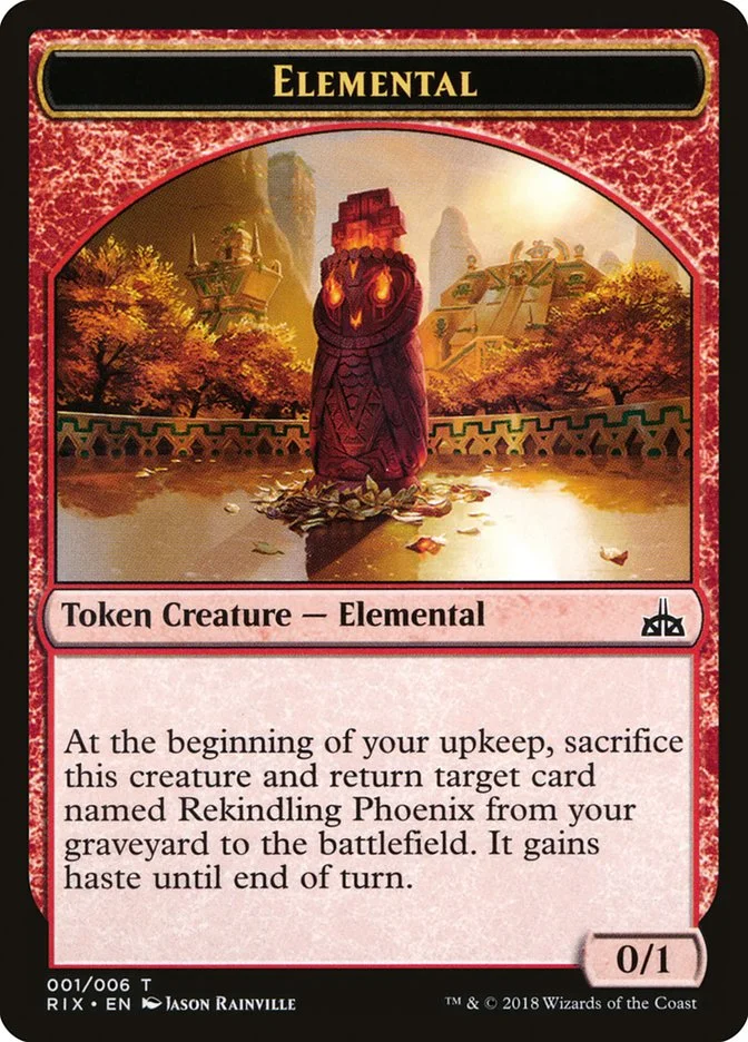 Elemental (Rivals of Ixalan Tokens) - Magic: The Gathering in TCG Land