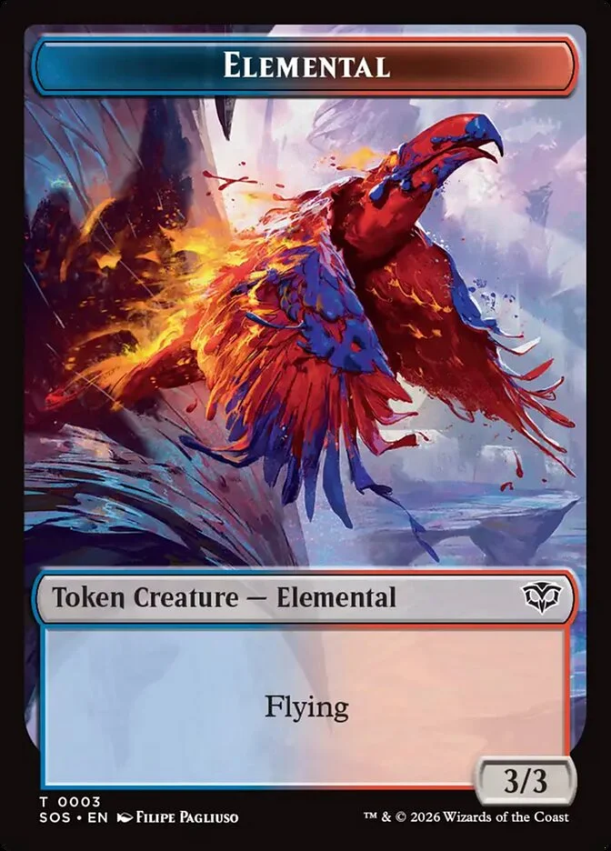 Elemental (Secrets of Strixhaven Tokens) - Magic: The Gathering in TCG Land México