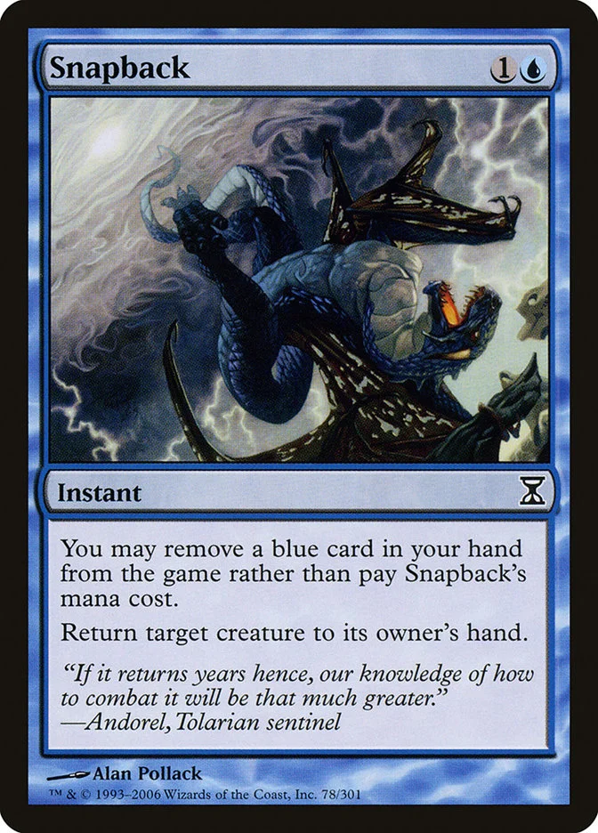 Snapback (Time Spiral) - Magic: The Gathering in TCG Land