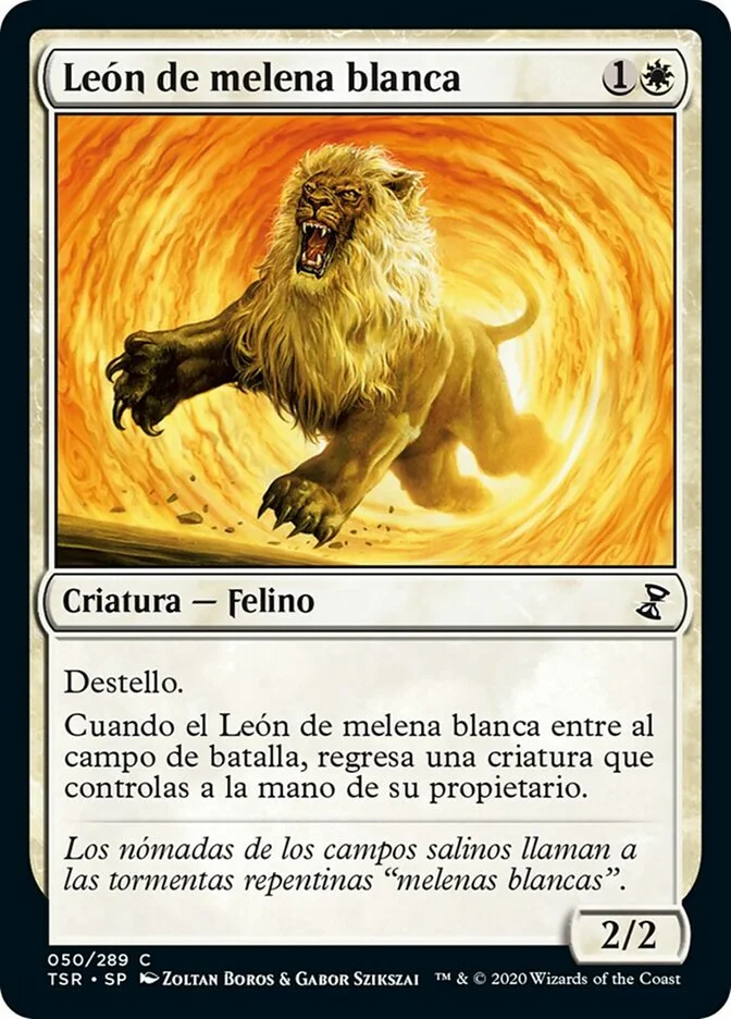 León de melena blanca (Time Spiral Remastered) - Magic: The Gathering in TCG Land