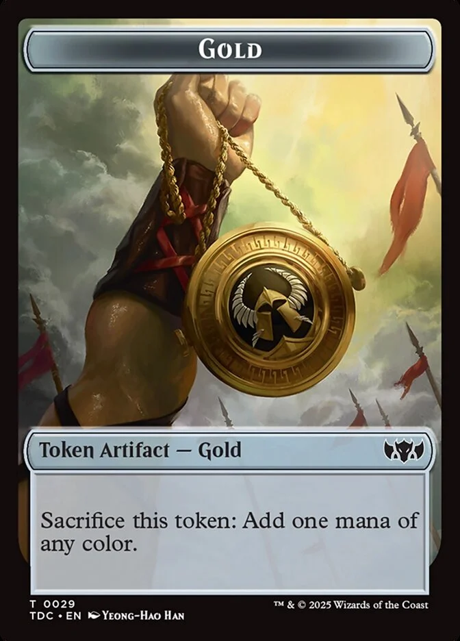 Gold (Tarkir: Dragonstorm Commander Tokens) - Magic: The Gathering in TCG Land