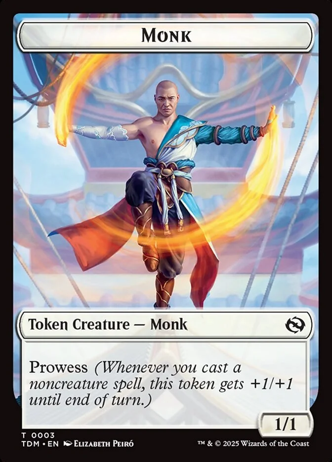 Monk (Tarkir: Dragonstorm Tokens) - Magic: The Gathering in TCG Land