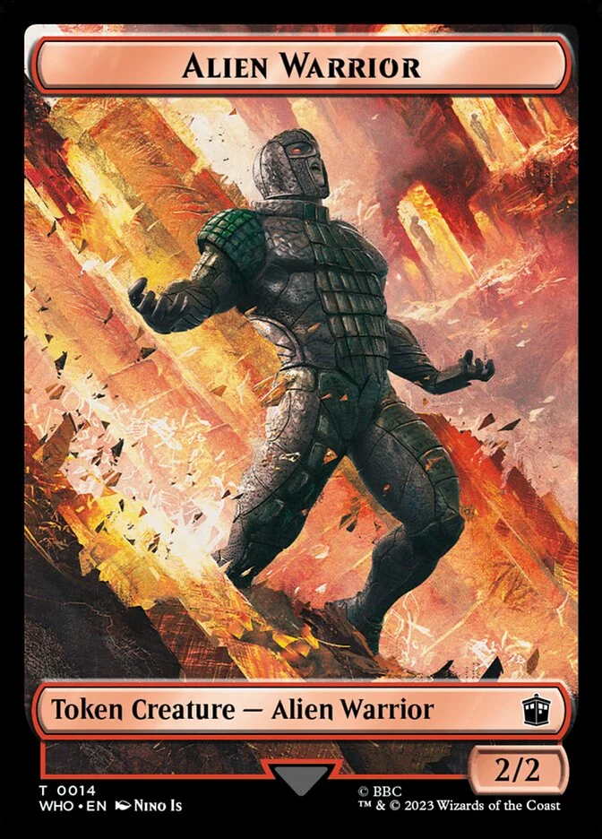 Alien Warrior (Doctor Who Tokens) - Magic: The Gathering in TCG Land