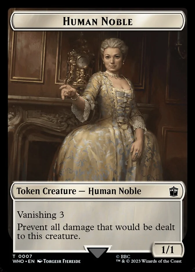 Human Noble (Doctor Who Tokens) - Magic: The Gathering in TCG Land