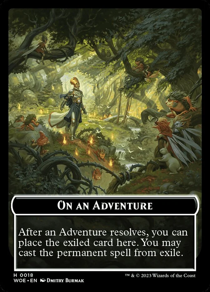 On an Adventure (Wilds of Eldraine Tokens) - Magic: The Gathering in TCG Land