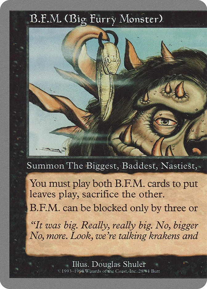 B.F.M. (Big Furry Monster) (Unglued) - Magic: The Gathering in TCG Land