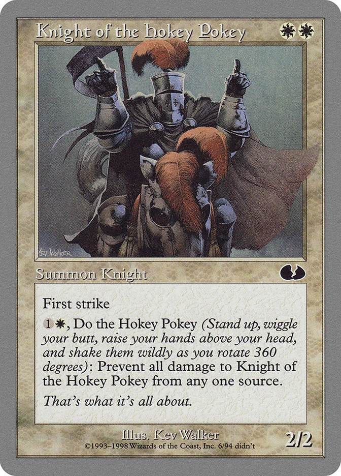 Knight of the Hokey Pokey (Unglued) - Magic: The Gathering in TCG Land