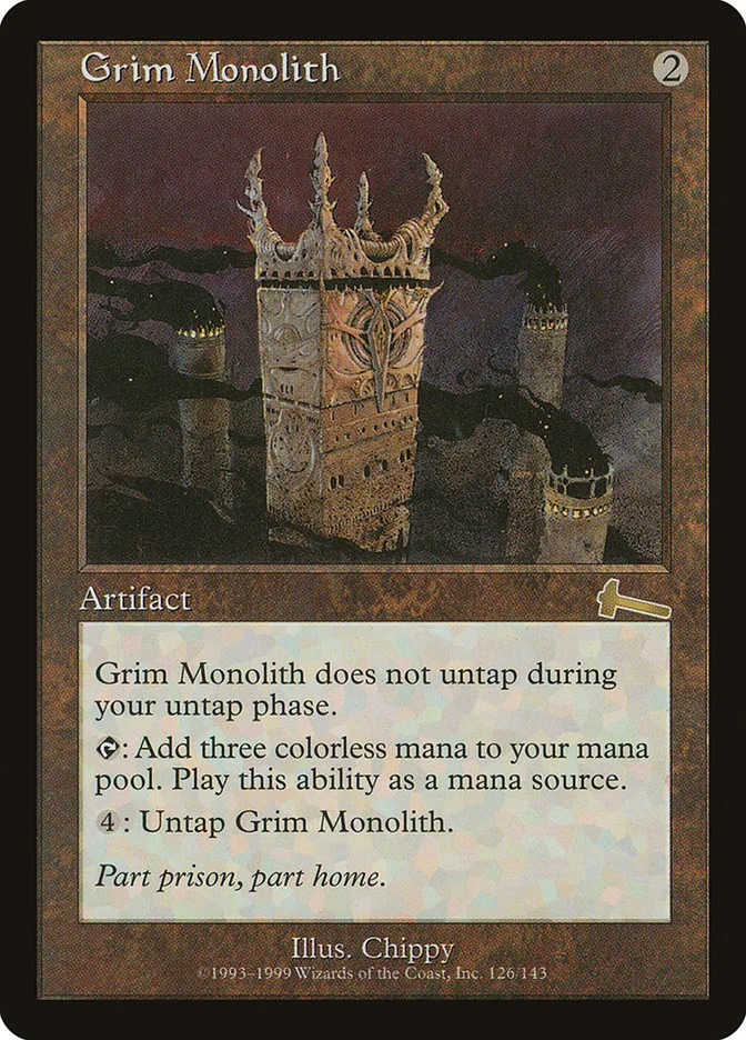 Grim Monolith (Urza's Legacy) - Magic: The Gathering in TCG Land