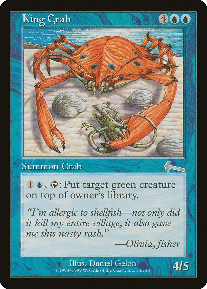 King Crab (Urza's Legacy) - Magic: The Gathering in TCG Land