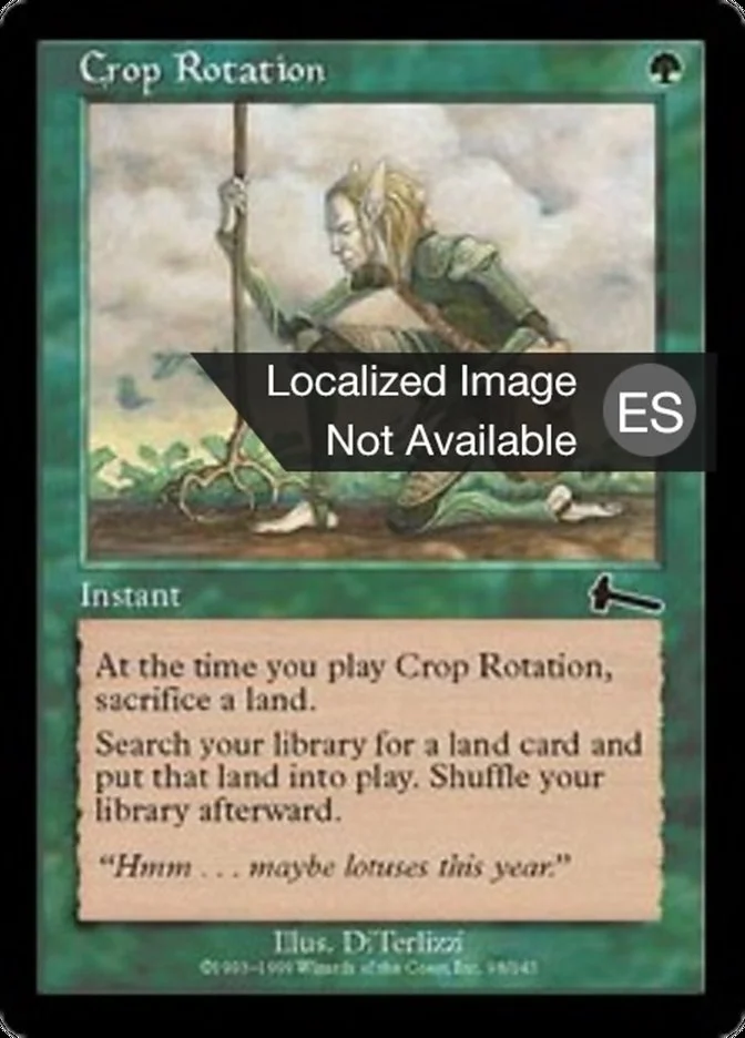 Foil 輪作/Crop Rotation ULG 初版 Amazon.co.jp: MTG《輪作/Crop Rotation》[ウルザズ・レガシー