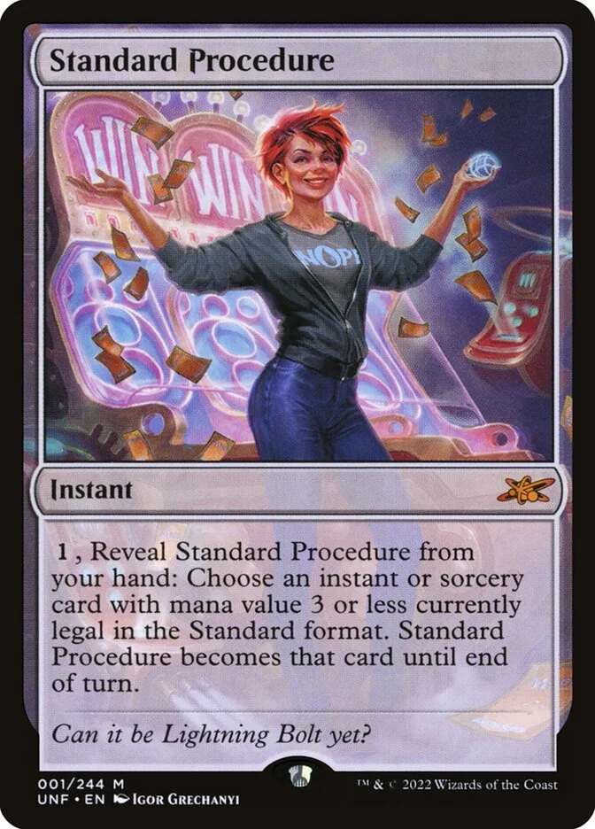 Standard Procedure (Unfinity) - Magic: The Gathering in TCG Land
