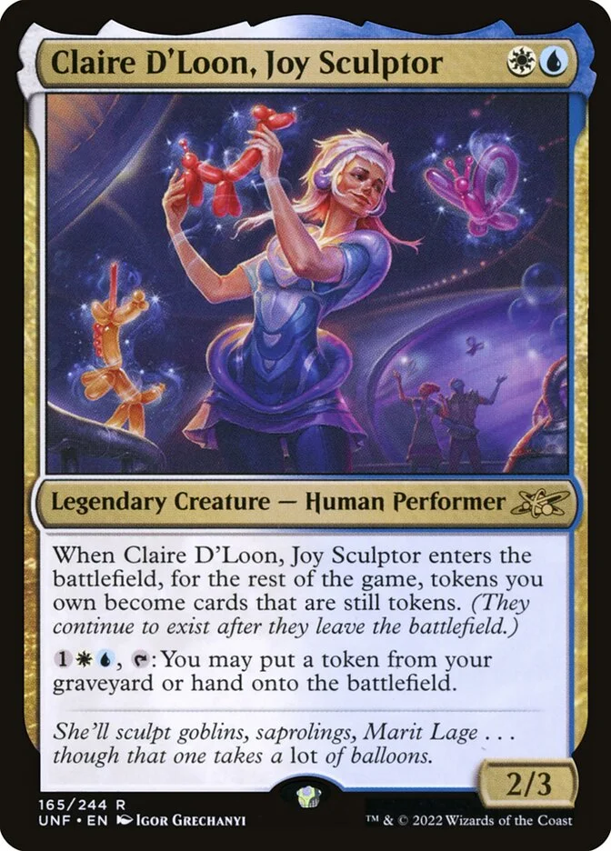 Claire D'Loon, Joy Sculptor (Unfinity) - Magic: The Gathering in TCG Land