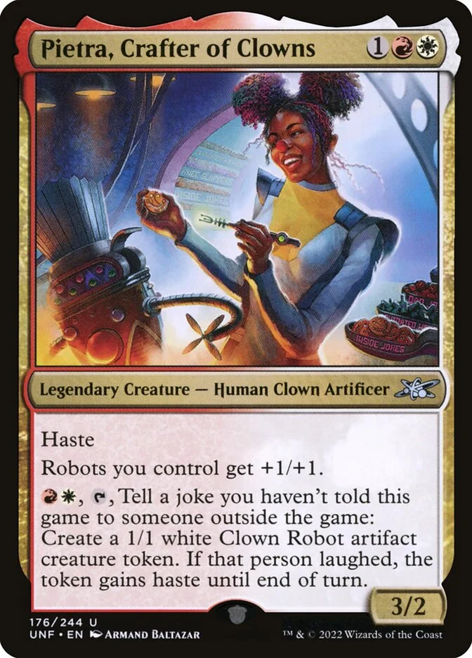 Pietra, Crafter of Clowns (Unfinity) - Magic: The Gathering in TCG Land