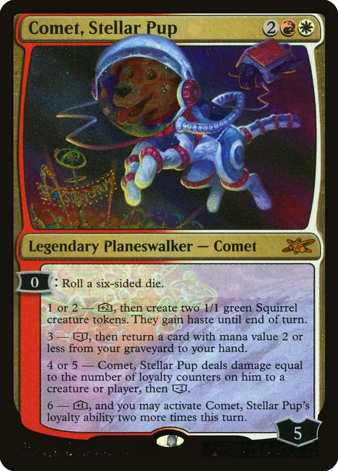 Comet, Stellar Pup (Unfinity) - Magic: The Gathering in TCG Land