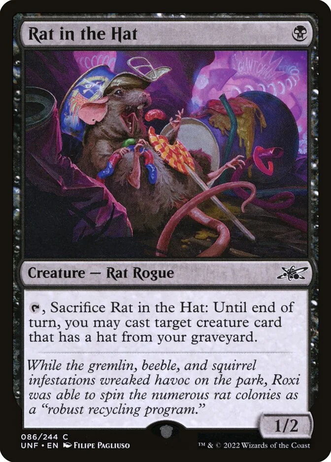 Rat in the Hat (Unfinity) - Magic: The Gathering in TCG Land