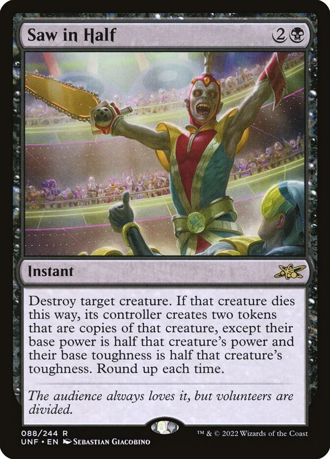 Saw in Half (Unfinity) - Magic: The Gathering in TCG Land
