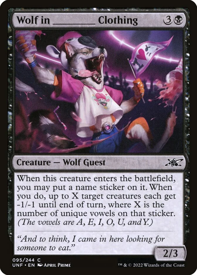 Wolf in _____ Clothing (Unfinity) - Magic: The Gathering in TCG Land