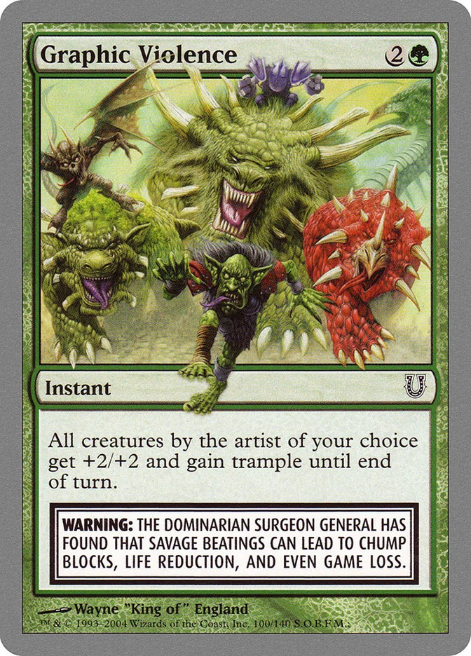Graphic Violence (Unhinged) - Magic: The Gathering in TCG Land