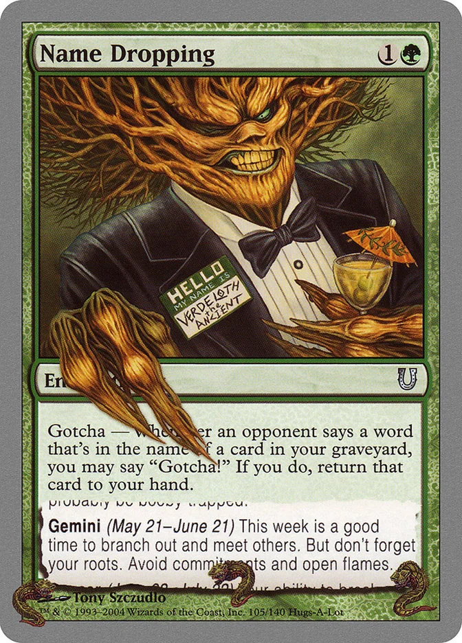 Name Dropping (Unhinged) - Magic: The Gathering in TCG Land