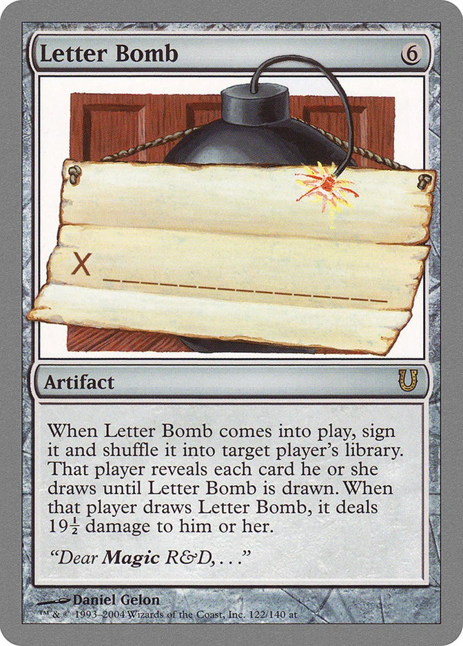 Letter Bomb (Unhinged) - Magic: The Gathering in TCG Land