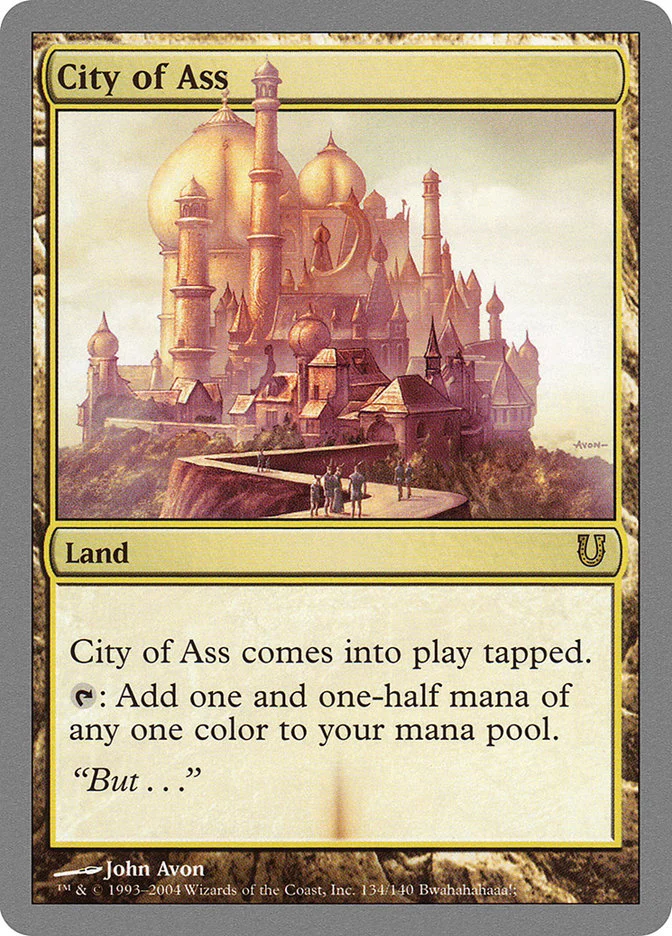 City of Ass (Unhinged) - Magic: The Gathering in TCG Land