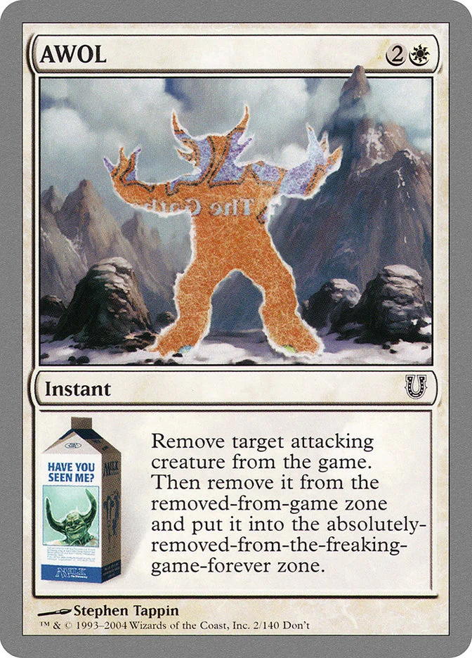 AWOL (Unhinged) - Magic: The Gathering in TCG Land
