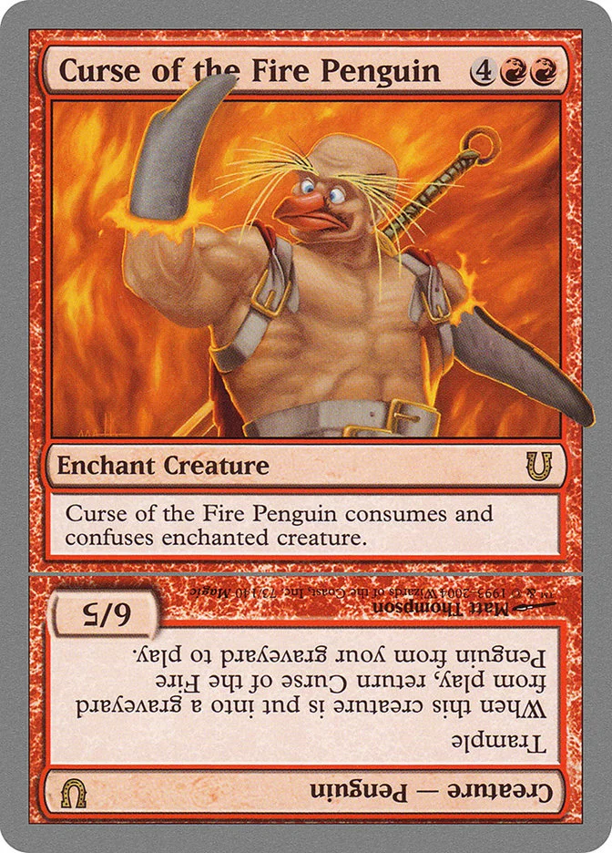 Curse of the Fire Penguin (Unhinged) - Magic: The Gathering in TCG Land
