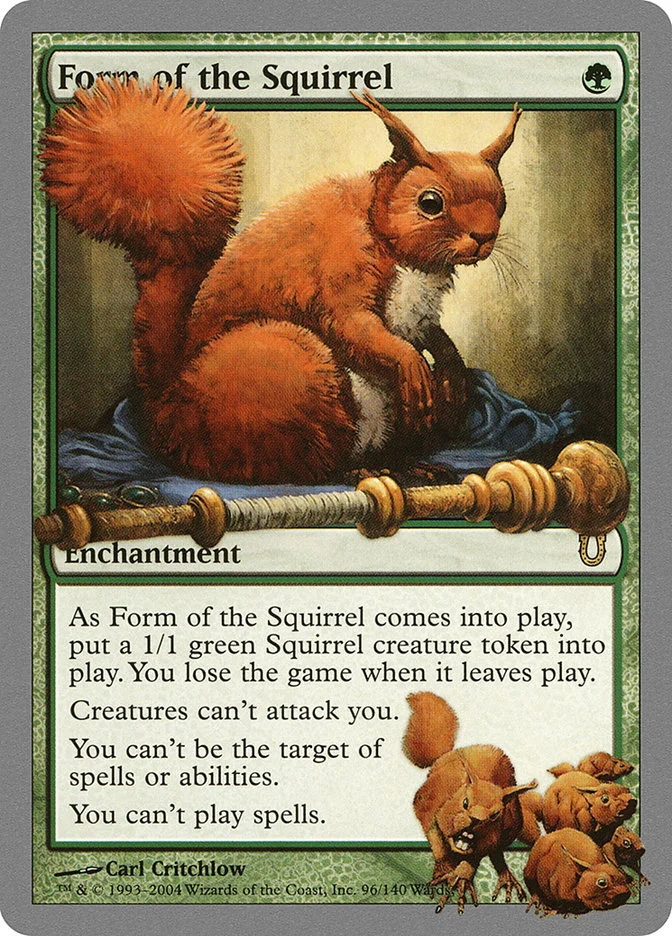 Form of the Squirrel (Unhinged) - Magic: The Gathering in TCG Land