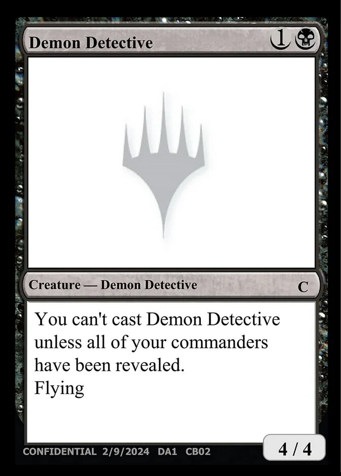 Demon Detective (Unknown Event) - Magic: The Gathering in TCG Land
