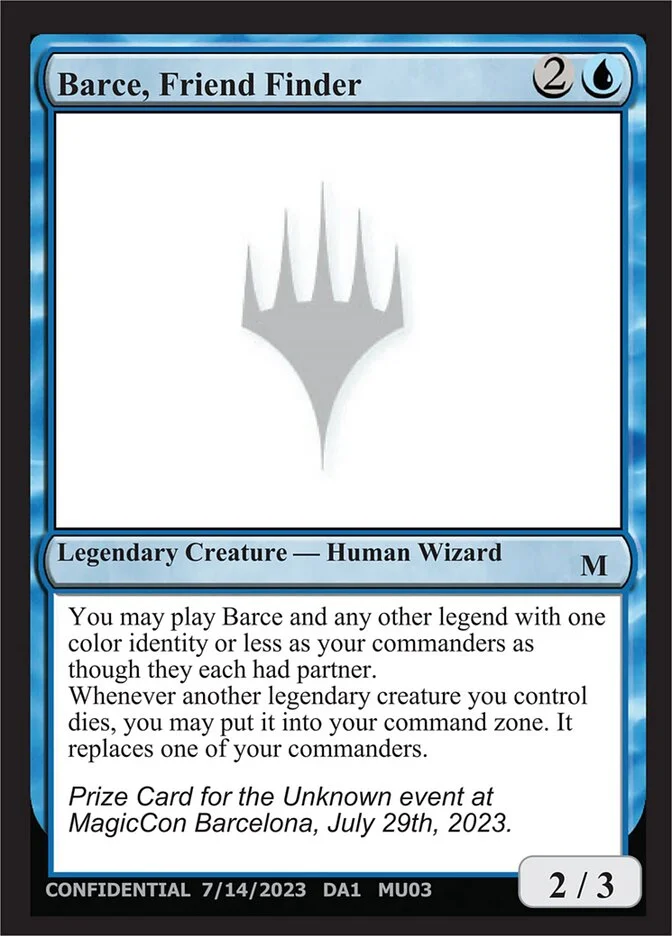 Barce, Friend Finder (Unknown Event) - Magic: The Gathering in TCG Land
