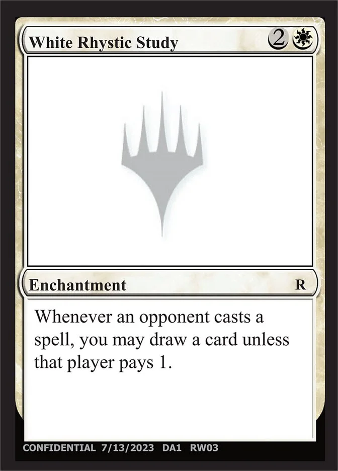 White Rhystic Study (Unknown Event) - Magic: The Gathering in TCG Land