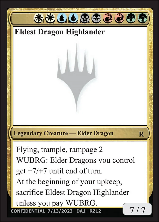 Eldest Dragon Highlander (Unknown Event) - Magic: The Gathering in TCG Land