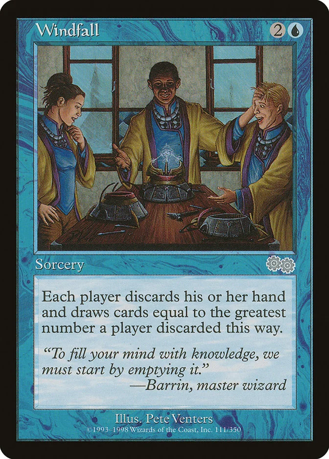 Windfall (Urza's Saga) - Magic: The Gathering in TCG Land