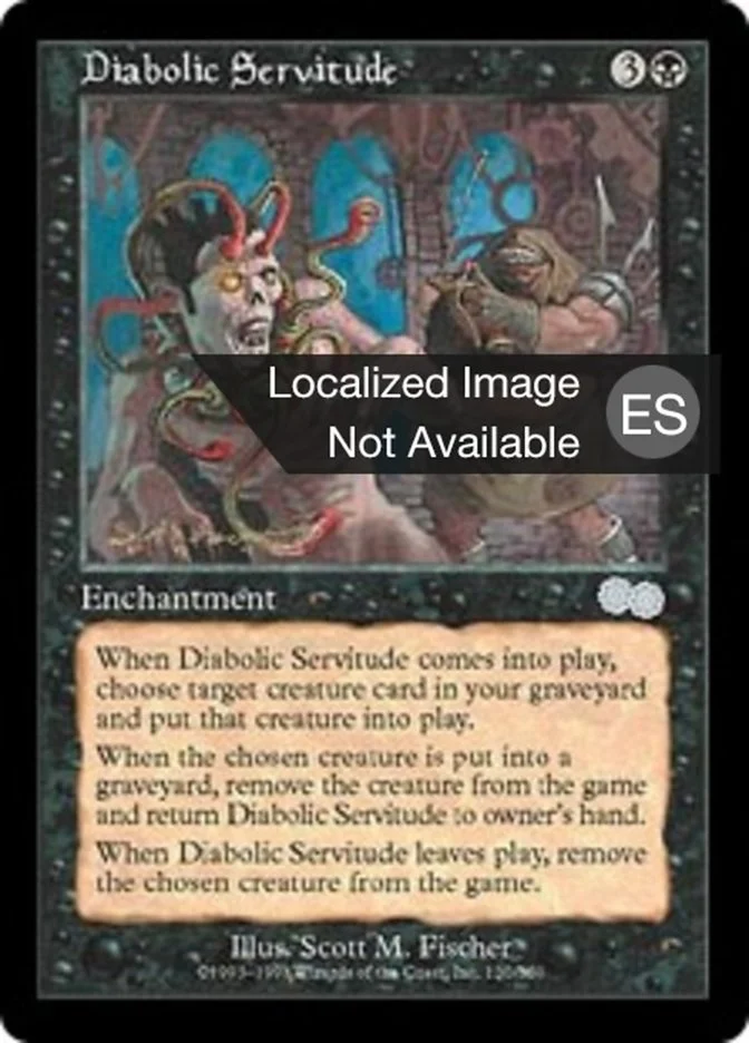 Servidumbre diabólica (Urza's Saga) - Magic: The Gathering in TCG Land