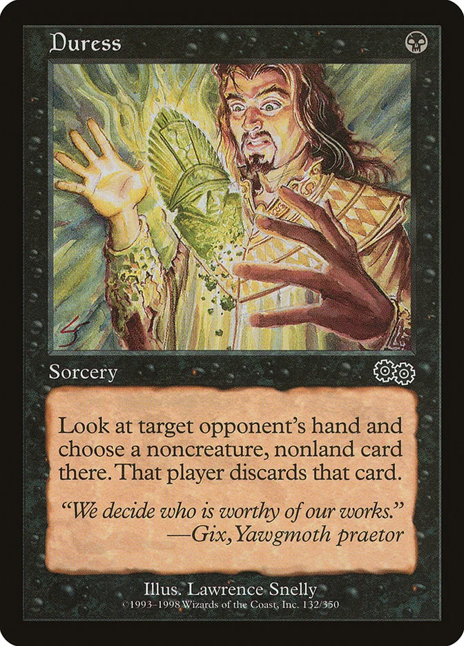 Duress (Urza's Saga) - Magic: The Gathering in TCG Land