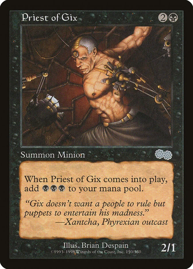 Priest of Gix (Urza's Saga) - Magic: The Gathering in TCG Land