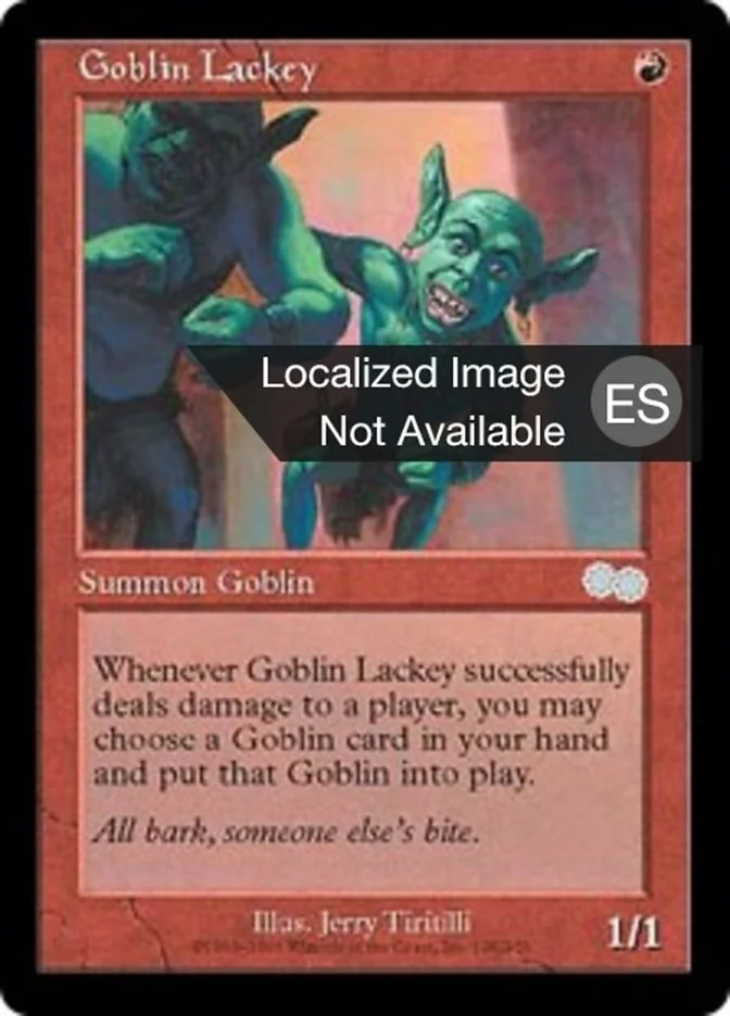 Lacayo trasgo (Urza's Saga) - Magic: The Gathering in TCG Land