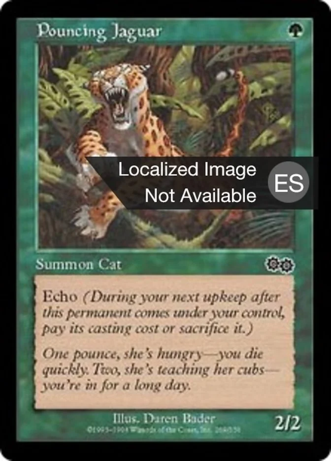 Jaguar saltando (Urza's Saga) - Magic: The Gathering in TCG Land