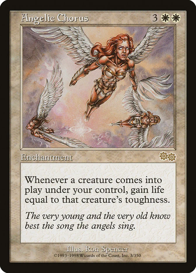 Angelic Chorus (Urza's Saga) - Magic: The Gathering in TCG Land