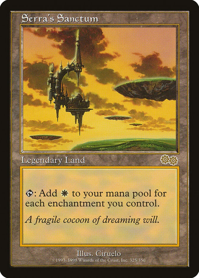 Serra's Sanctum (Urza's Saga) - Magic: The Gathering in TCG Land